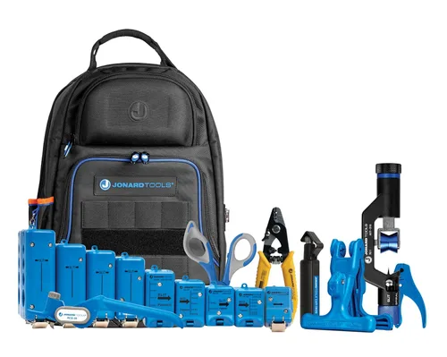 Vista 9 de Jonard Tools TK-105, Kit de herramientas de abertura y anillo de fibra óptica de alcance medio (1.2 mm - 10 mm) con estuche de transporte resistente