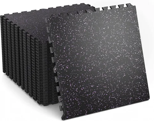 Vista 15 de 0.6" Thick Rubber Top Gym Flooring Mats for Home Gym