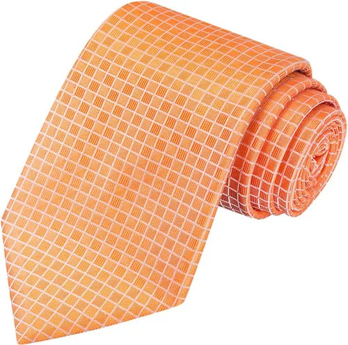Vista 32 de KissTies Mens Checkered Tie Set Solid Color Festive Necktie + Pocket Square