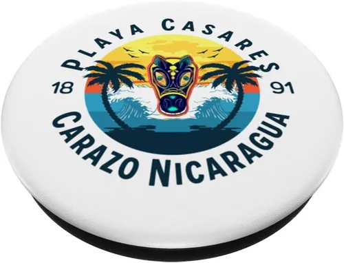 Vista 2 de Playa Casares Playa Carazo Nicaragua La Cuna Del Gueguense PopSockets intercambiables PopGrip