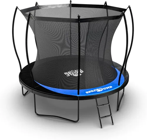 Vista 13 de SpaceJump Lunar Trampolín para exteriores, 8 pies, 10 pies, 12 pies, 14 pies, gorila redonda de 16 pies con red de seguridad, accesorios opcionales