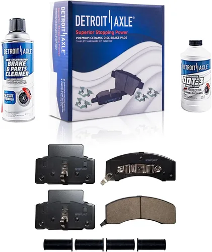 Vista 144 de Detroit Axle - Pastillas de freno para Avalanche Express Suburban Savana Yukon XL 1500 Chevy Tahoe GMC Cadillac Escalade, Pastillas de freno