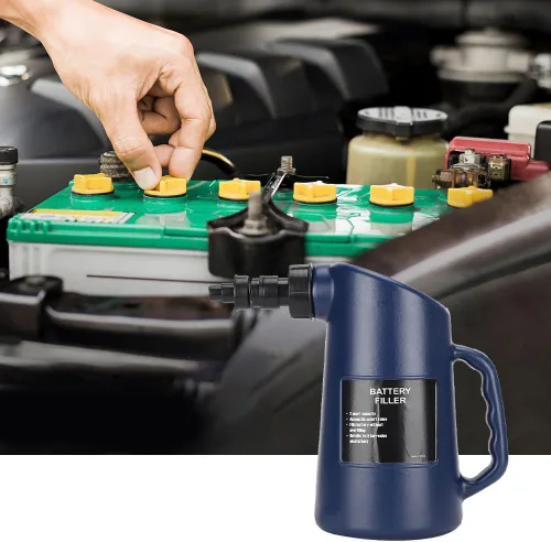 Vista 5 de Battery Filler - Botella de llenado de agua de batería de 2 litros/carrito de golf de ciclo profundo, botella de llenado de batería resistente