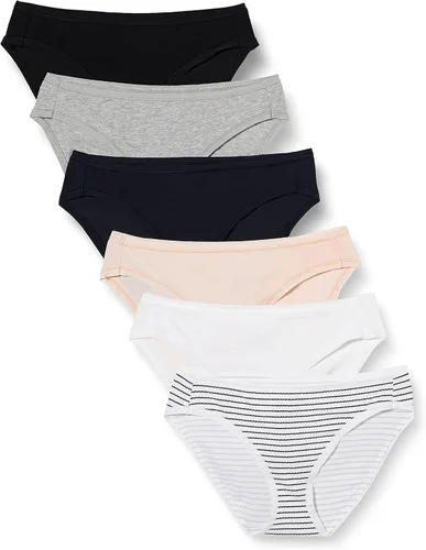 Vista 27 de Amazon Essentials Ropa interior de bikini de algodón y elastano para mujer (disponible en tallas grandes)
