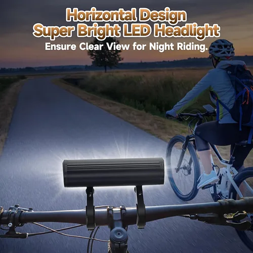 Vista 9 de Potente juego de luces para bicicleta recargables por USB