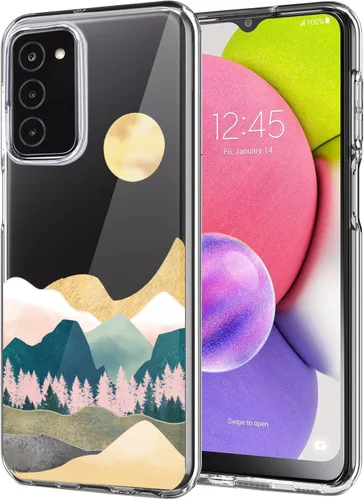 Vista 13 de Unov Funda diseñada para Galaxy A06 4G, funda transparente con [patrón antideslizante en relieve], protección delgada a prueba de golpes