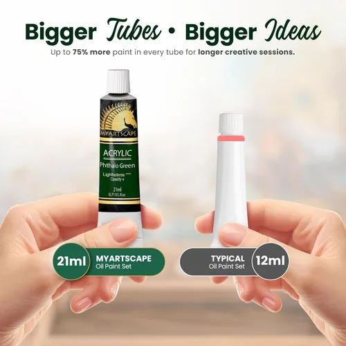 Vista 10 de MyArtscape - Juego de pinturas al óleo para artistas, 24 x 0.7 fl oz