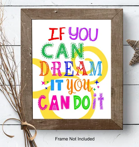 Vista 8 de Cita motivacional para decoración del hogar, bonito regalo inspirador de ratón para fanáticos, decoración de habitación, póster impreso para niños