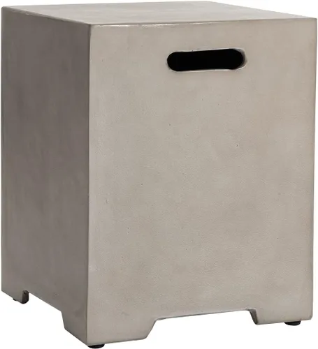 Vista 11 de HOMPUS - Mesa con cubierta para tanque de propano de 16 pulgadas para mesa de fuego, cubierta para tanque de gas de 20 libras, mesa de parrilla