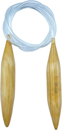 Vista 9 de Mdoker Agujas de tejer circulares de madera de 47 pulgadas de largo, aguja de tejer cicular jumbo para bufanda de lana voluminosa para tejer de lana