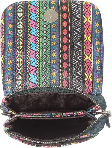 Vista 4 de MINICAT - Bolso cruzado para mujer pequeño bolsillos espaciosos para celular bolsa de mano para mujer