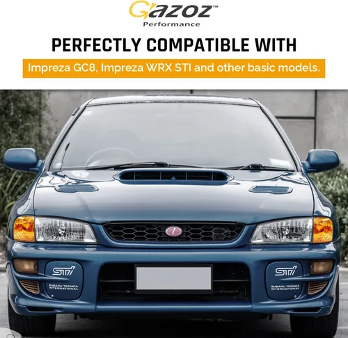 Vista 6 de Luces de esquina ámbar de cristal Lámparas W/E-Mark para 1992-2000 Subaru impreza Outback GC8 CC8A