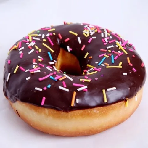Vista 5 de Molde de silicona de gran tamaño para donas antiadherentes para hornear pasteles para bagel y donuts (8 pulgadas, rosa)