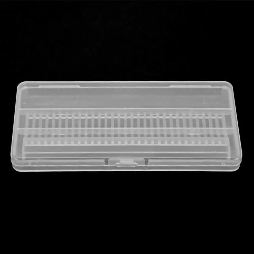 Vista 9 de Caja de almacenamiento de 30 agujeros, caja de almacenamiento de brocas de arte de uñas, caja de almacenamiento de brocas de manicura, soporte