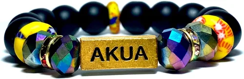 Vista 53 de Pulseras africanas tradicionales con nombre nacido en el día para mujeres de Ghana, materiales naturales, ajuste cómodo y holgado