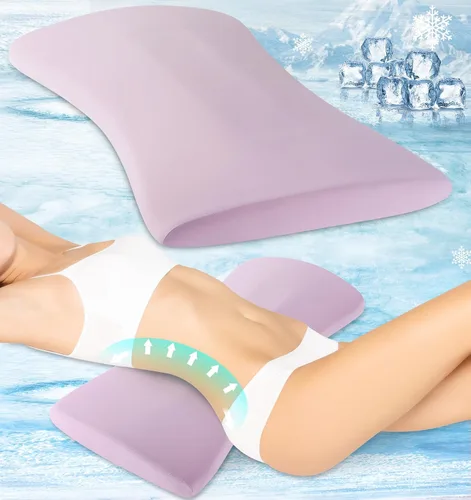 Vista 13 de Almohada de apoyo lumbar para aliviar el dolor de espalda: almohada de espalda baja para dormir - Almohada de cintura de espuma viscoelástica