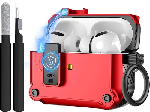Vista 31 de Maxjoy Funda para AirPods Pro 3 (2025), funda protectora rígida compatible con Airpods Pro de 3ª generación con kit de limpiador de llavero