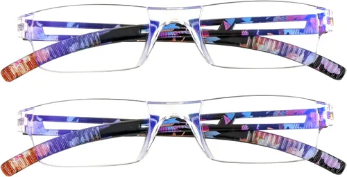 Vista 12 de LifeArt 2/4 pares de anteojos de lectura, anteojos con filtro de luz azul, anteojos para computadora para hombres y mujeres, marco de anteojos