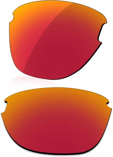 Vista 4 de LenzReborn Lente polarizada de repuesto para gafas de sol Oakley Frogskins Lite OO9374 - Negro oscuro+gris plateado+rojo fuego+azul hielo