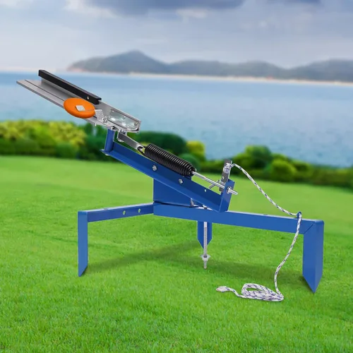 Vista 3 de Lanzador de palomas de arcilla ajustable en ángulo, máquina automática de lanzador de discos para práctica de tiro y entrenamiento