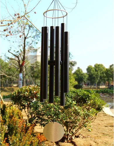 Vista 5 de Campanillas de viento para exteriores grandes y profundas, carillones de viento de 42 pulgadas, tonos melódicos relajantes, regalo conmemorativo