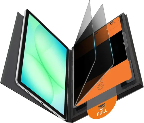 Vista 11 de OMOTON Protector de pantalla de privacidad para Galaxy Tab S10+/S9 FE+, S9+, S8+, S7 FE, S7+ Negro