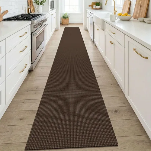 Vista 13 de KOZYFLY - Tapete para puerta de interior, lavable, pequeña, antideslizante, con respaldo de goma, felpudo de algodón para el hogar, color negro