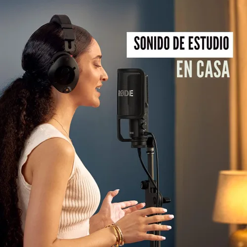 Vista 6 de RØDE NT-USB+ Micrófono condensador USB de grado profesional para grabar audio de calidad de estudio directamente en una computadora o dispositivo