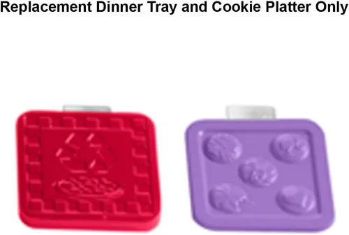 Vista 5 de Piezas de repuesto para Fisher-Price Little People Barbie Dreamhouse Playset - HCF61 ~ Bandeja de repuesto para cena y bandeja para galletas