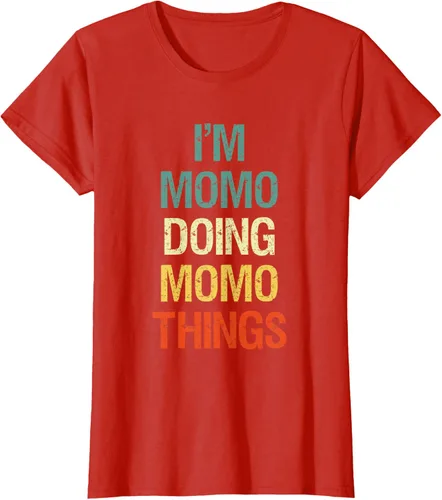 Vista 77 de I'M Momo Doing Momo Things - Camiseta de regalo con nombre personalizado, Negro, S