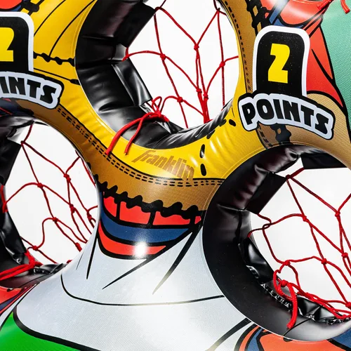 Vista 12 de Franklin Sports Juego Inflable de Lanzamiento de Objetivo para Niños - Juego Mini de Lanzamiento - Juego de Juguete Portátil para Interiores