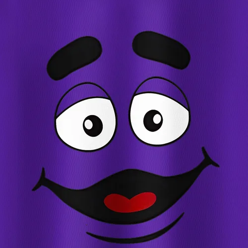 Vista 5 de Grimace Costume for Kids Boys Girls Monster Cute T-Shirt Cartoon Tee Shirts and Pants for Kids 4-12 Years
