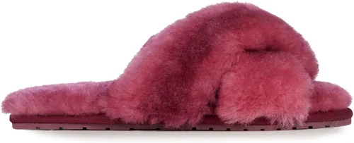 Vista 2 de EMU Australia Mayberry Ombre - Pantuflas de piel de oveja para mujer, talla 8, Merlot