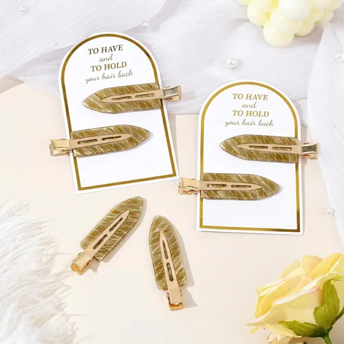 Vista 7 de 20 pinzas para el cabello de dama de honor, sin doblar, accesorios para el cabello de dama de honor, regalos de maquillaje, color marrón ámbar Ámbar