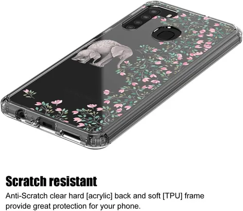 Vista 4 de Funda transparente para Samsung Galaxy A21 (6.4", 2020) [Elefante]