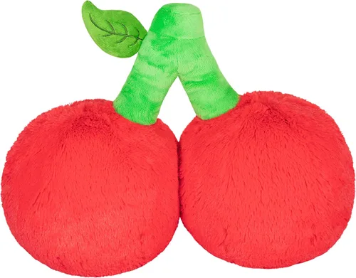 Vista 3 de Squishable - Cerezas - Colección de comida cómoda - 20 pulgadas - Peluche coleccionable de peluche