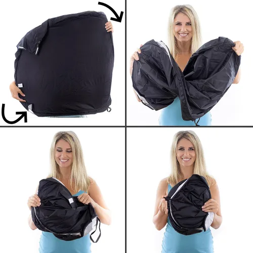 Vista 8 de Parasol para parabrisas de automóvil A1 300D con bolsa de almacenamiento por A1 Sun Shade, plegable para automóvil, camión, SUV, escudo bloqueador