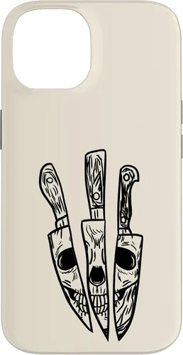 Vista 4 de Skull Reflected on Kitchen Knives Retro Chefs Cooks Gift Case for iPhone 17