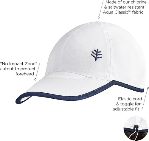 Vista 5 de Coolibar UPF 50+ Wave Rider - Gorra deportiva para hombre y mujer, protección solar