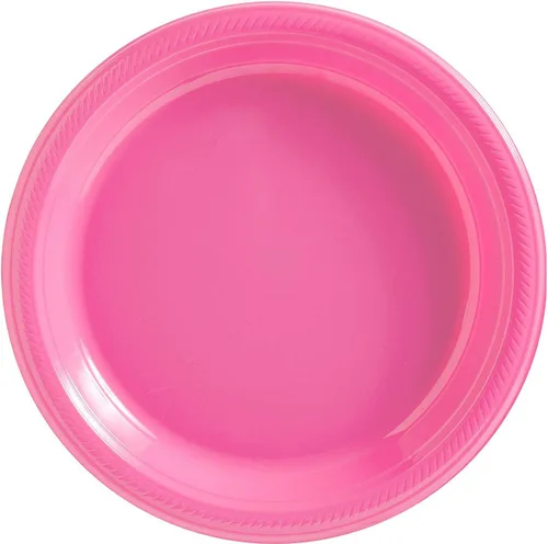 Vista 7 de Big Party Pack Platos de plástico Rojo manzana 50