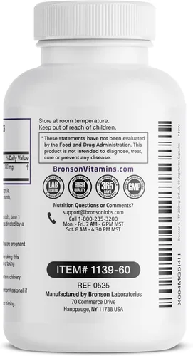 Vista 7 de Bronson 5-HTP 200mg (5-hidroxitriptófano) Griffonia Simplicifolia Sin OMG, 60 Cápsulas Vegetarianas