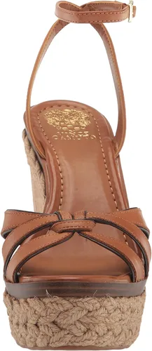 Vista 2 de Vince Camuto Sandalias de cuña Pelani para mujer, Nogal dorado.