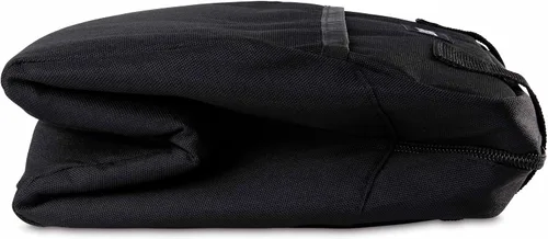 Vista 5 de PackIt® Lonchera Hampton congelable, color negro, fabricada con tecnología ECOFREEZE®, plegable, reutilizable, cierre de cremallera con bolsillo