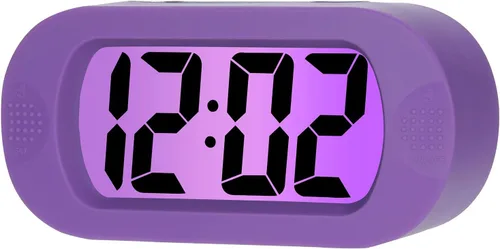 Vista 12 de Plumeet Reloj Despertador para Niños LCD Digital Grande Relojes Despertadores de Viaje con Repetición y Luz Nocturna - Sonido Ascendente