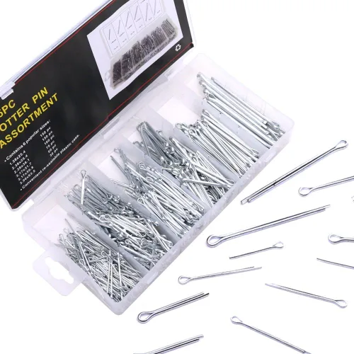 Vista 3 de Glarks Kit surtido de pasadores de chaveta chapados en zinc resistente de 555 piezas