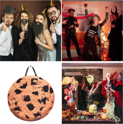 Vista 5 de Gadpiparty Dress Up America - Disfraz de galletas con chispas de chocolate, divertido disfraz de Halloween para niños pequeños, adultos, mujeres