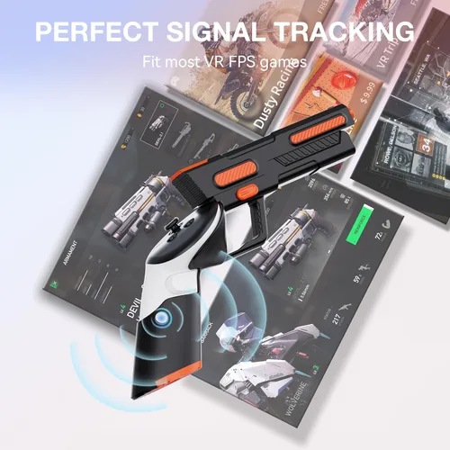 Vista 3 de VR G-un Stock Cover for Meta Quest 3 Controllers Accessories, Hard Controller Grips for Oculus Quest 3 Controllers Enhanced FPS Games Reality