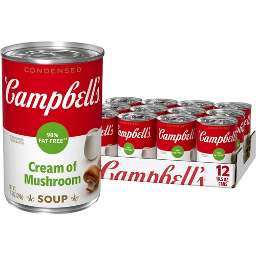 Vista 12 de Campbell’s - Sopa condensada de crema de champiñones 98% libre de grasa, lata de 10.5 onzas