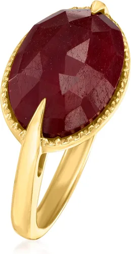 Vista 3 de Ross-Simons Anillo de rubí de 7.00 quilates en oro de 18 quilates sobre plata esterlina
