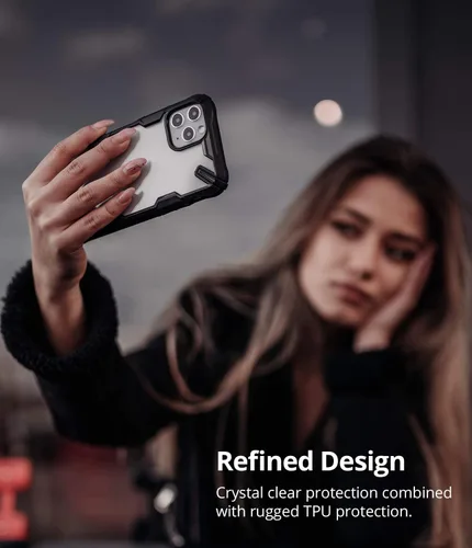 Vista 3 de Ringke Fusion-X - Funda compatible con iPhone 11 Pro, diseño trasero a prueba de golpes, resistente, color negro